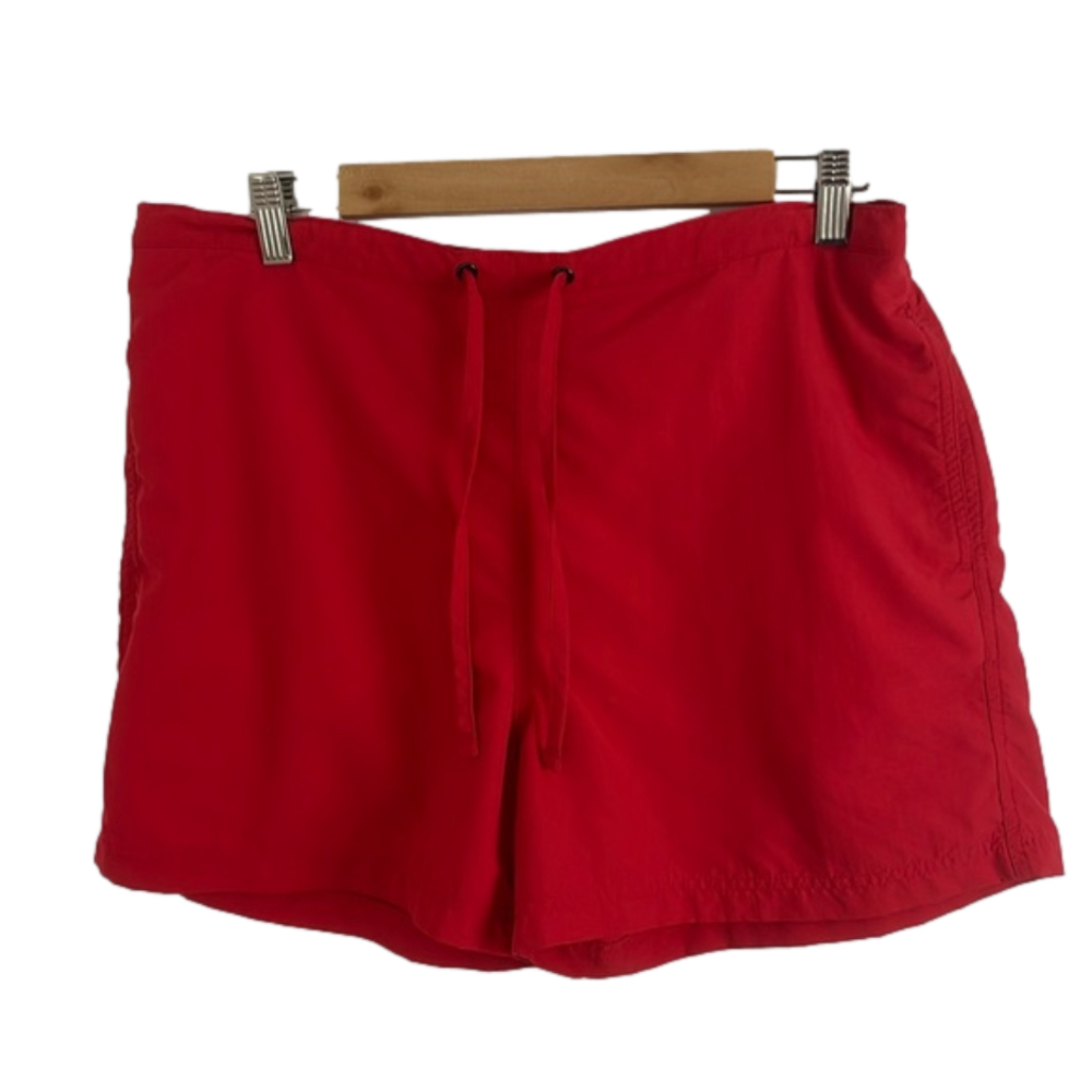 L.L. Bean Women's Red Nylon Drawstring Shorts